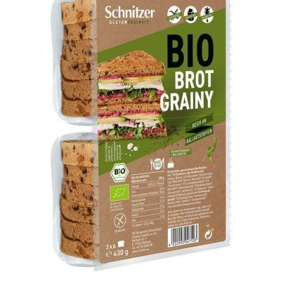 Органски безглутенски тост-леб со чиа - 430 гр.