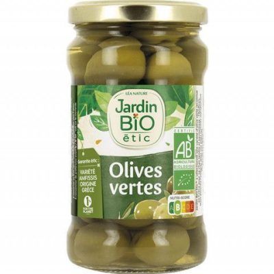 Органски зелени маслинки - 300 гр.