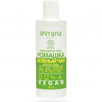 Мицеларна вода за сите типоци на кожа од зелен чај и камилица - 250 мл.