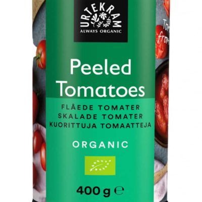 Органски лупени домати во конзерва - 400 гр.