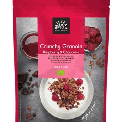 Органска крцкава гранола од малини и чоколадо - 325 гр.