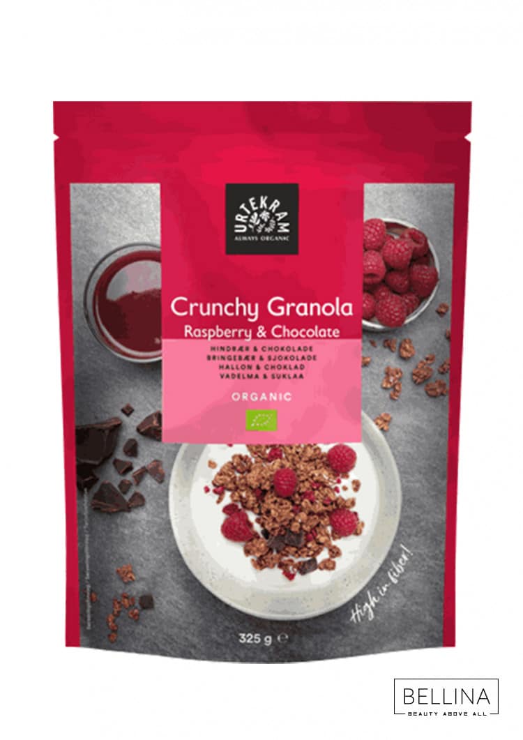 Органска крцкава гранола од малини и чоколадо - 325 гр.