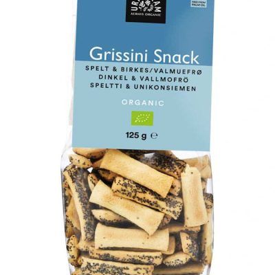 Органски грисини од спелта со афион - 125 гр.