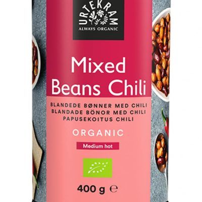 Органски чили микс од гравчиња во конзерва - 400 гр.