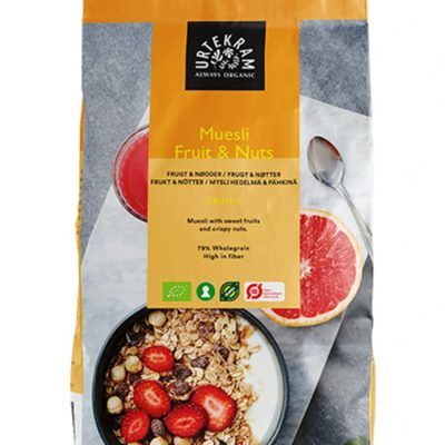 Органски мусли со овошје и јаткасти плодови - 650 гр.