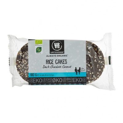 Органски оризови галети со црно чоколадо и кокос - 100 гр.