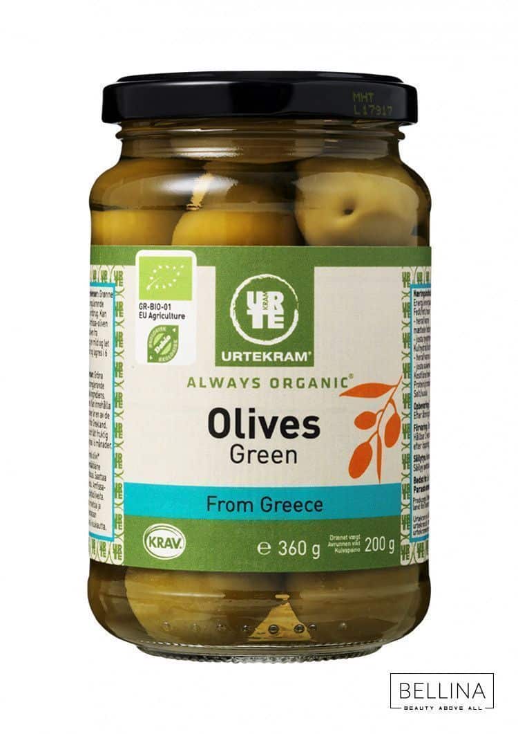 Органски зелени маслинки - 360 гр.