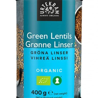 Органска зелена леќа во конзерва - 400 гр.