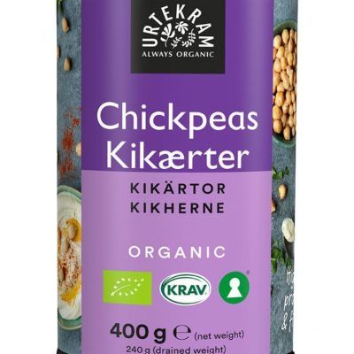 Органски варен наут во конзерва - 400 гр.