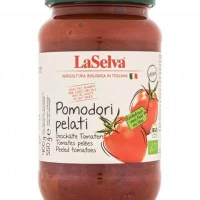 Органски лупени домати - 550 гр.