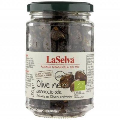 Органски црни маслинки без семка - 120 гр.