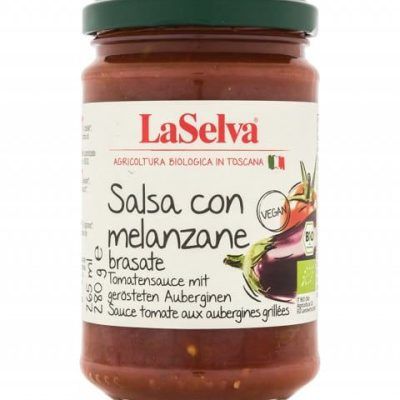 Органски сос од домати со печени модри патлиџани - 280 гр.