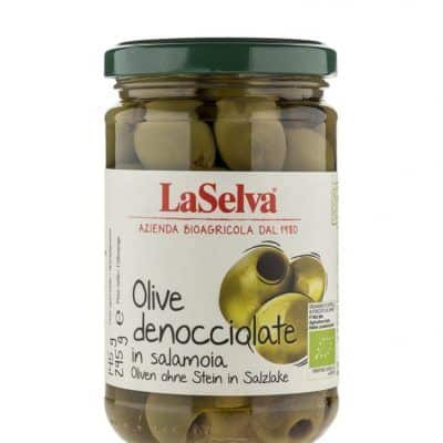 Органски зелени маслинки без семки - 295 гр.