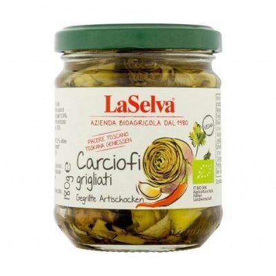 Органски артичоки на скара во масло - 180 гр.
