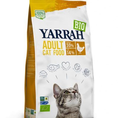 Органска сува храна со пилешко месо за мачки - 2.4 кг.