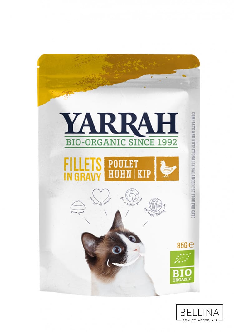 Органски пилешки филети во сос за мачки - 85 гр.