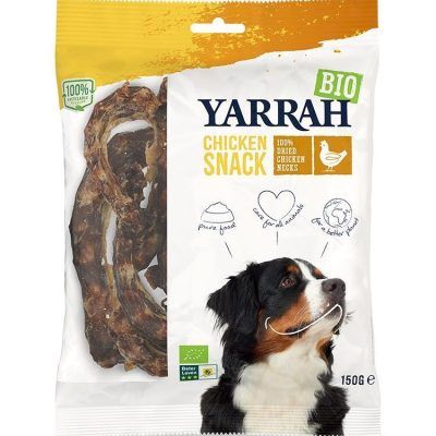 Органски мини награди од пилешко месо за кучиња - 150 гр.