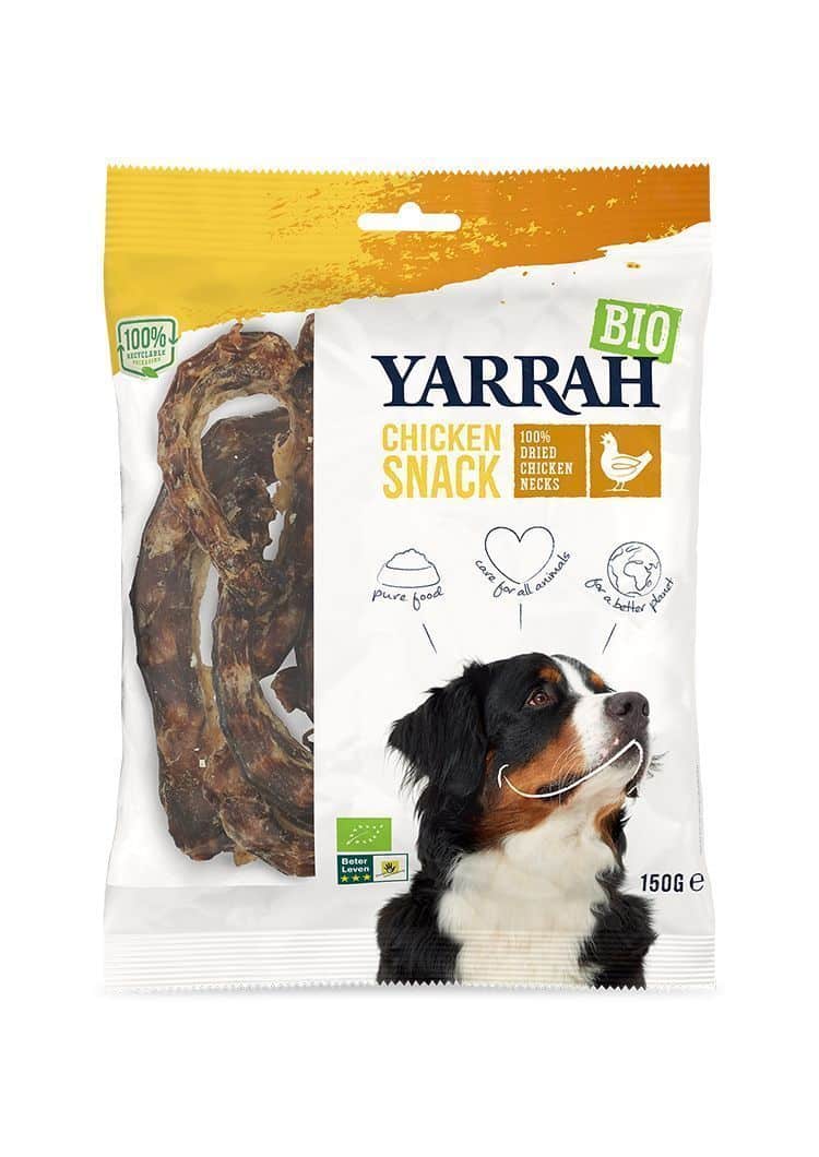 Органски мини награди од пилешко месо за кучиња - 150 гр.