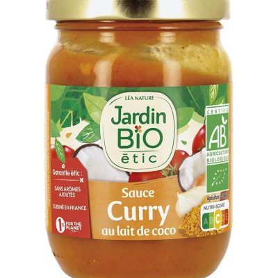 Органски кари сос со млеко од кокос - 250 гр.