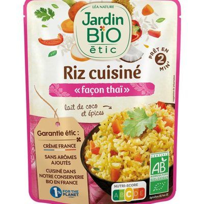 Органски инстант тајландски ориз со млеко од кокос и зачини - 250 гр.