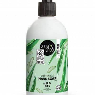 Омекнувачки течен сапун за раце од алое и млеко - 500 мл.
