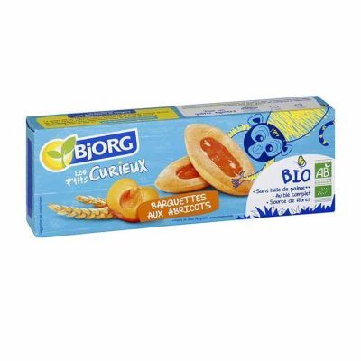 Органски детски бисквити со фил од кајсија - 120 гр.