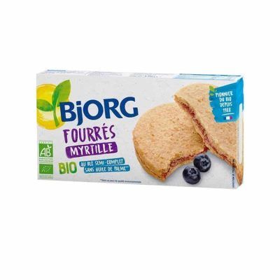 Органски бисквити со фил од боровница - 175 гр.