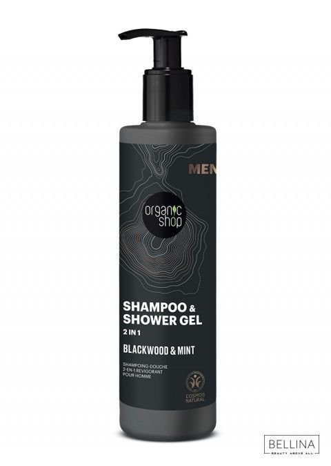 2 во 1 шампон и гел за туширање за мажи од нане и црна акација - 280 мл.