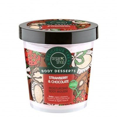 Крема за тело од јагода и чоколадо - 450 мл.