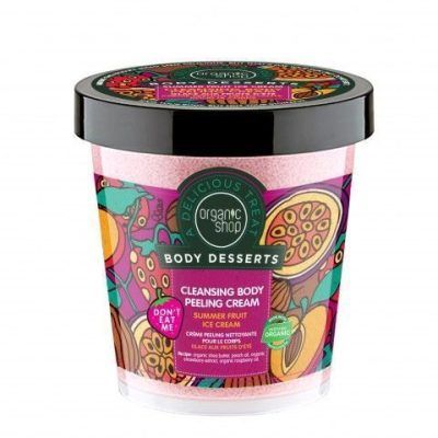 Пилинг-крем за тело од шеа путер, јагоди и малини - 450 мл.