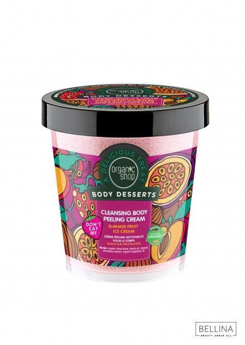 Пилинг-крем за тело од шеа путер, јагоди и малини - 450 мл.