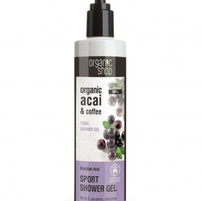 Гел за туширање од акаи бобинки и кафе - 280 мл.