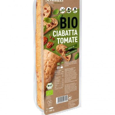 Органски безглутенски чиабата леб со домати - 180 гр.