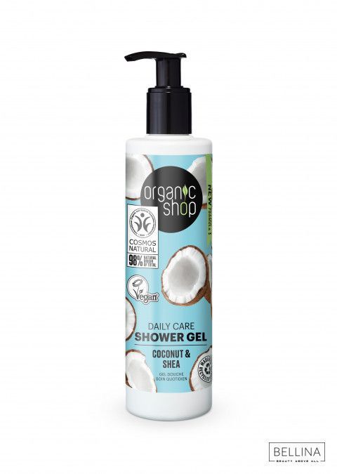 Гел за туширање од кокос и шеа путер - 280 мл.