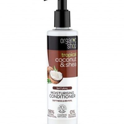 Регенератор за коса од кокос и шеа путер - 280 мл.