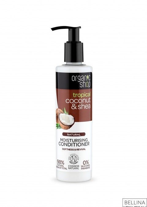 Регенератор за коса од кокос и шеа путер - 280 мл.