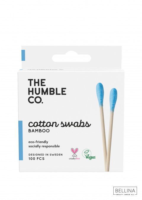 Сини чепкалки за уши од бамбус - 100 парчиња