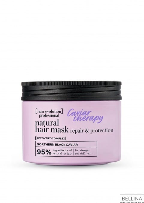 Маска за третирана и оштетена коса со црн кавијар - 150 мл.