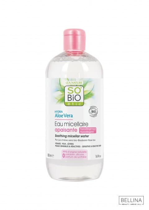 Мицеларна вода за лице од алое вера и роза - 500 мл.