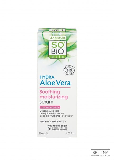 Хипоалергенски серум за лице од алое вера - 30 мл.