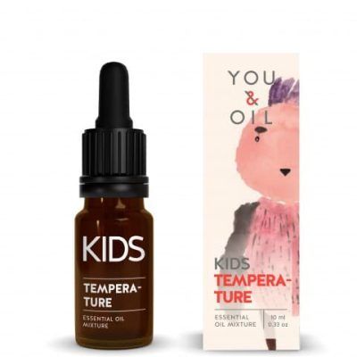Масло против покачена телесна температура кај деца Temperature - 10 мл.