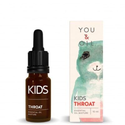 Масло против болки и иритации предизвикани од суво грло кај деца Throat - 10 мл.
