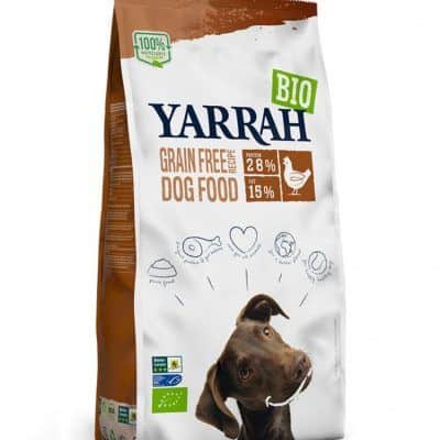 Органска сува храна со пилешко и риба без житарки за кучиња - 2 кг.