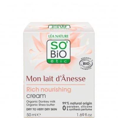 Хранлива крема за лице од магарешко млеко - 50 мл.