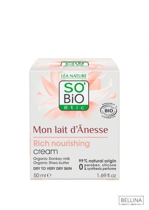 Хранлива крема за лице од магарешко млеко - 50 мл.