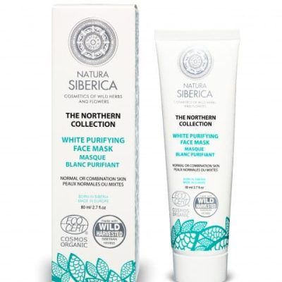 Бела маска за чистење на лице за нормална и комбинирана кожа - 80 мл.