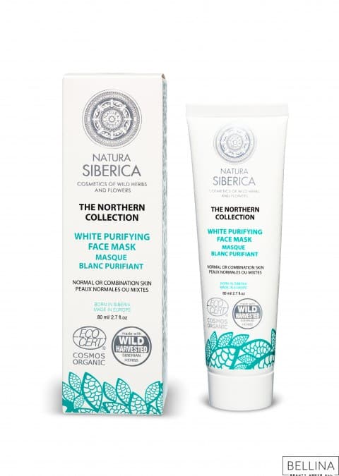 Бела маска за чистење на лице за нормална и комбинирана кожа - 80 мл.