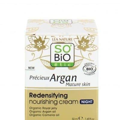 Ноќна крема за лице за затегнување од арган - 50 мл.