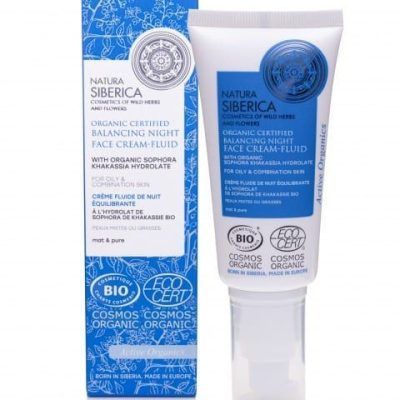 Балансирачки ноќен крем - флуид за лице за мрсна и комбинирана кожа - 50 мл.