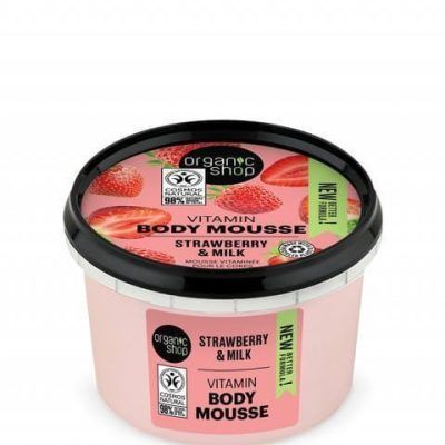 Крем-пена за тело од јагода и млеко - 250 мл.